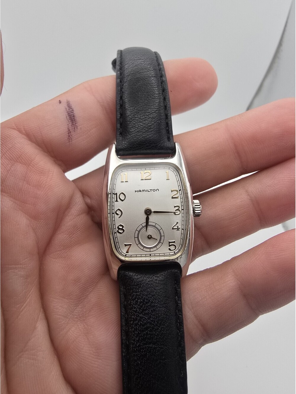 Hamilton Boulton 6265 Small Second 24mm Silver Women's Watch Works